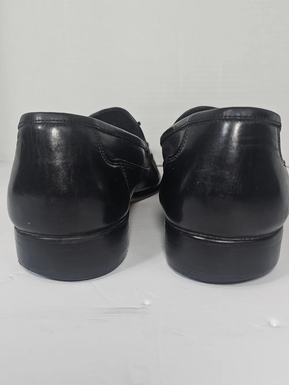 Giorgio Brutini Black Leather Tassel Kiltie Loafers Mens Sz 12